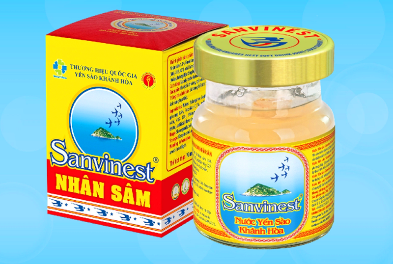 Nước yến sào Khánh Hòa Sanvinest Fucoidan nhân sâm lọ 70ml - 207