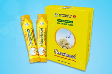  Tinh chất Yến sào Khánh Hòa Sanvinest dành cho người cao tuổi hộp 20 túi 25ml- TC512H20