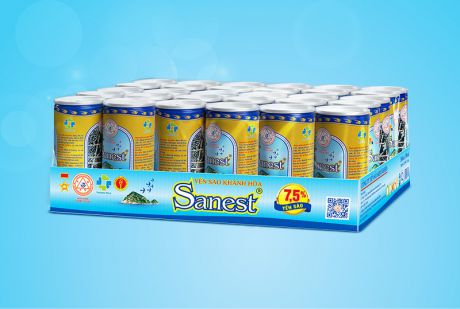 Nước Yến sào Khánh Hòa Sanest khay 30 lon 190ml - S001K30