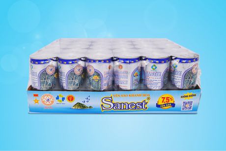 Nước Yến sào Khánh Hòa Sanest không đường khay 30 lon 190ml - S003K30