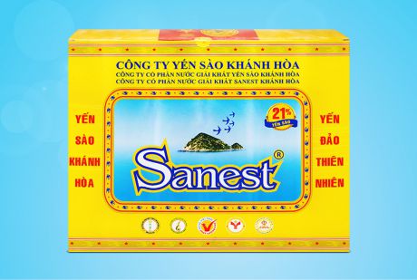 Nước Yến sào Khánh Hòa Sanest hộp 6 lọ 70ml - S002H6