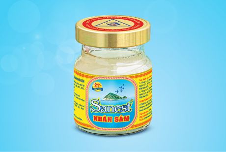 Nước Yến sào Khánh Hòa Sanest Fucoidan Nhân sâm hộp 1 lọ 70ml - S700