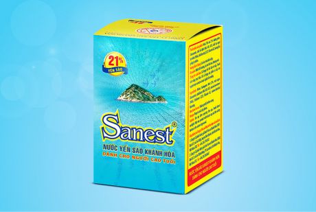 Nước Yến sào Khánh Hòa Sanest dành cho người cao tuổi hộp 1 lọ 70ml - S095