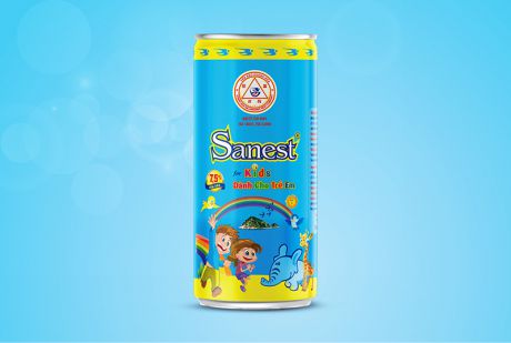 Nước Yến sào Khánh Hòa Sanest dành cho trẻ em lon 190ml - S162