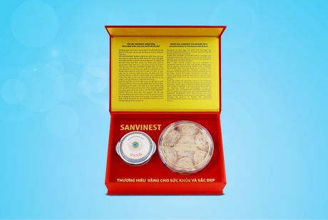 Hộp quà tặng Yến sào Sanvinest Khánh Hòa chính hiệu nguyên tổ 100g - Q110