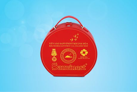 Yến sào Sanvinest Khánh Hòa chính hiệu tinh chế dạng tổ 100g hộp quà tặng - S610