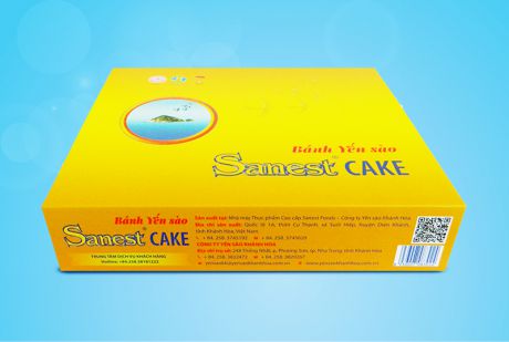 Bánh Yến sào Khánh Hòa Sanest Cake hộp 20 cái - H20