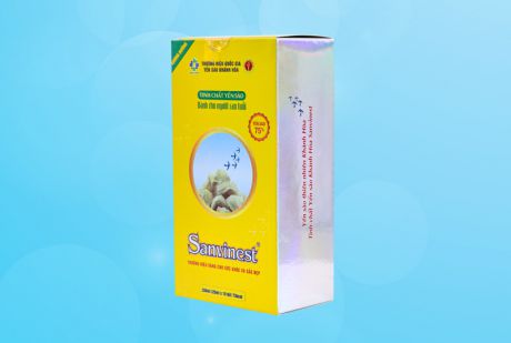 Tinh chất Yến sào Khánh Hòa Sanvinest không đường dành cho người cao tuổi hộp 10 túi 25ml - TC515H10