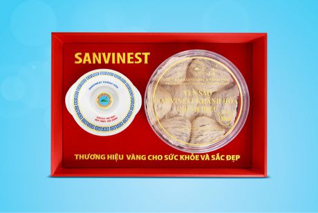  Hộp quà tặng Yến sào Sanvinest Khánh Hoà chính hiệu nguyên tổ 100g - Q110