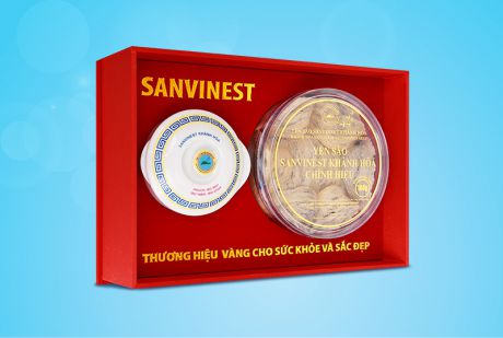  Hộp quà tặng Yến sào Sanvinest Khánh Hoà chính hiệu nguyên tổ 100g - Q110