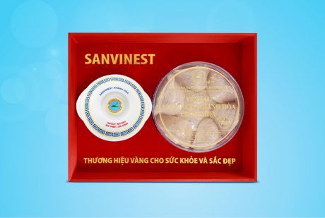  Hộp quà tặng Yến sào Sanvinest Khánh Hoà chính hiệu nguyên tổ sơ chế 50g - Q250