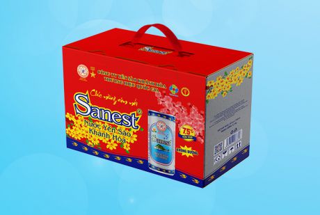 Nước Yến sào Khánh Hòa Sanest không đường thùng 24 lon 190ml -  S003T24