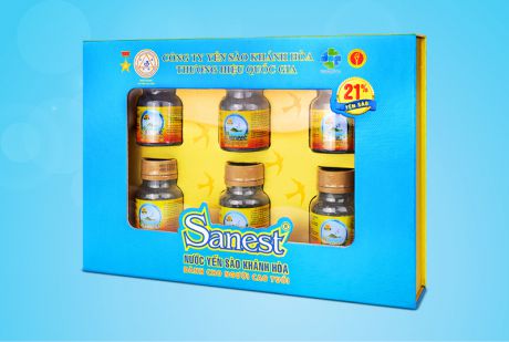 Nước Yến sào Khánh Hòa Sanest dành cho người cao tuổi hộp 6 lọ 70ml - S095H6