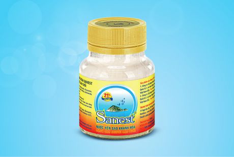 Nước Yến sào Khánh Hòa Sanest dành cho người cao tuổi hộp 1 lọ 70ml - S095