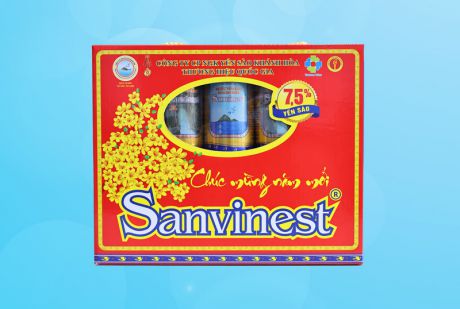 Nước Yến sào Sanvinest Khánh Hòa hộp 10 lon 190ml - S121H10