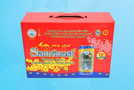 Nước Yến sào Sanvinest Khánh Hòa thùng 24 lon 190ml - S121T24