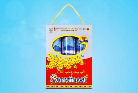 Nước Yến sào Sanvinest Khánh Hòa không đường hộp 6 lon 190ml - S125H6