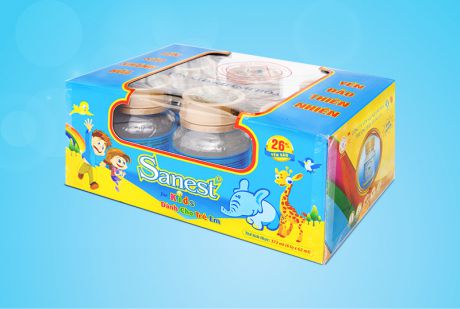 Nước Yến sào Khánh Hòa Sanest dành cho trẻ em hộp 6 lọ 62ml - S161H6