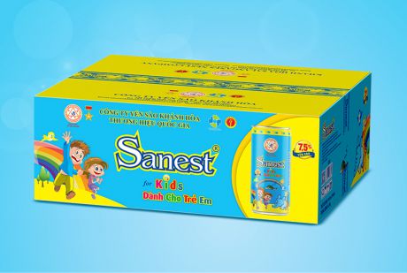 Nước Yến sào Khánh Hòa Sanest dành cho trẻ em thùng 30 lon 190ml - S162T30