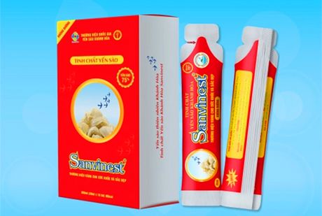 Tinh chất Yến sào Khánh Hòa Sanvinest không đường hộp 20 túi 25ml-TC516H20