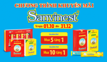 Chương trình khuyến mãi sản phẩm Tinh chất Yến sào Khánh Hòa Sanvinest từ 01/10/2024 đến 31/12/2024